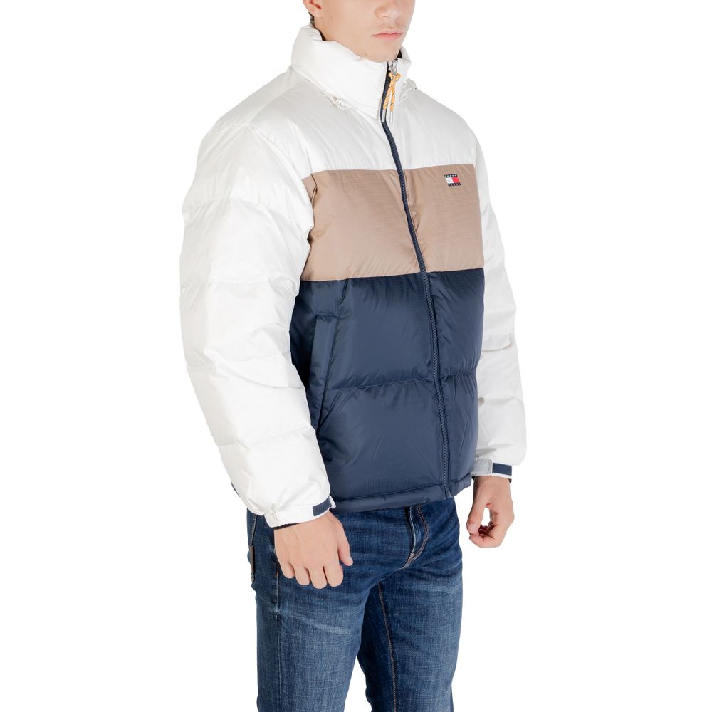 Bomber Tommy Hilfiger Jeans in poliestere riciclato color crema