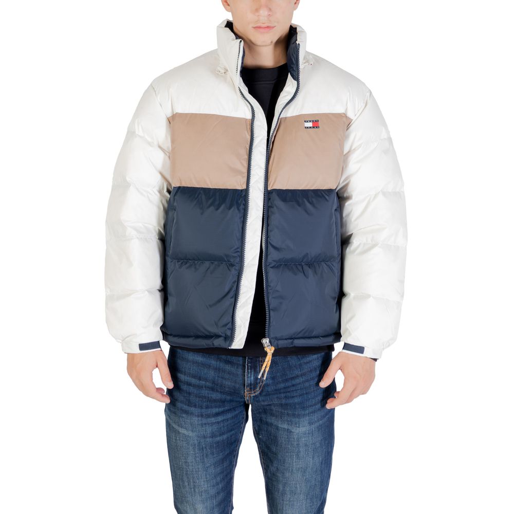 Bomber Tommy Hilfiger Jeans in poliestere riciclato color crema