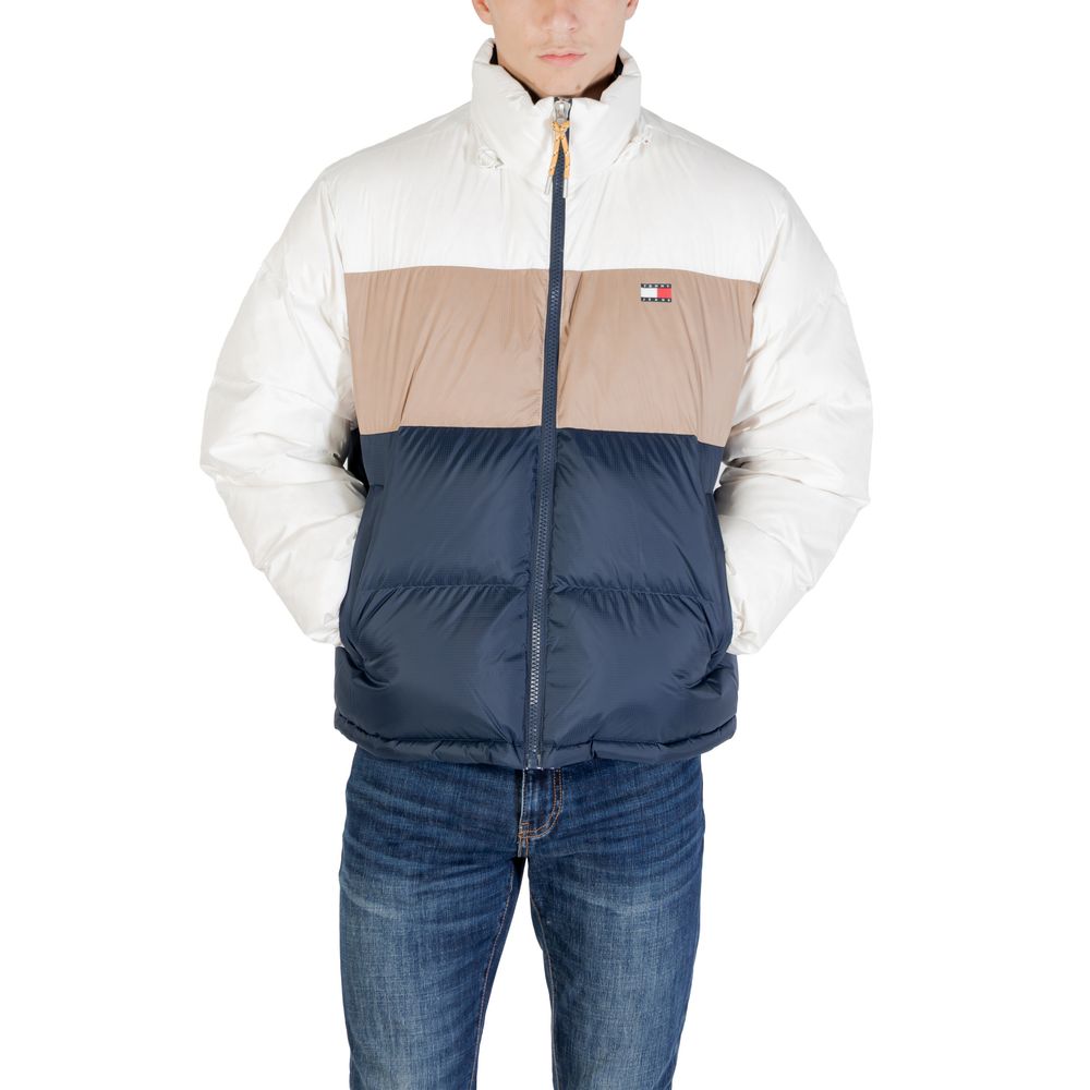Bomber Tommy Hilfiger Jeans in poliestere riciclato color crema