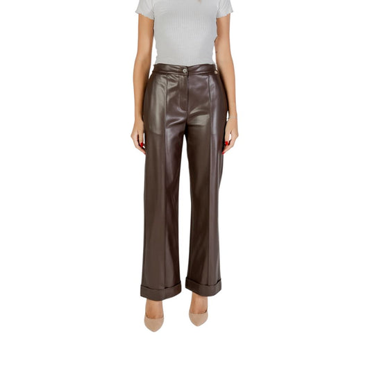 Pantaloni Casual Liu Jo Marroni in Poliestere
