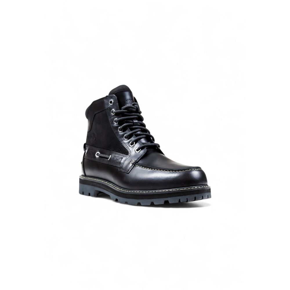 Bottes Timberland en cuir noir à lacets