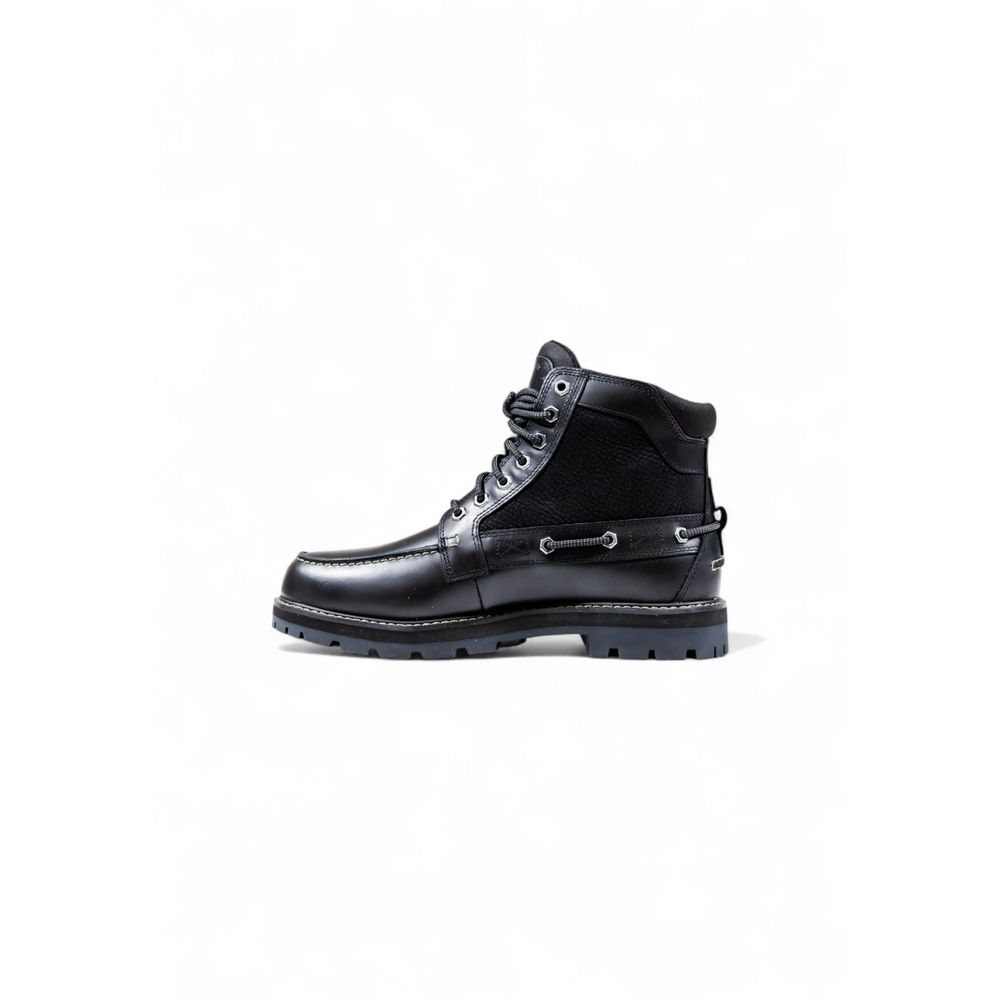 Bottes Timberland en cuir noir à lacets