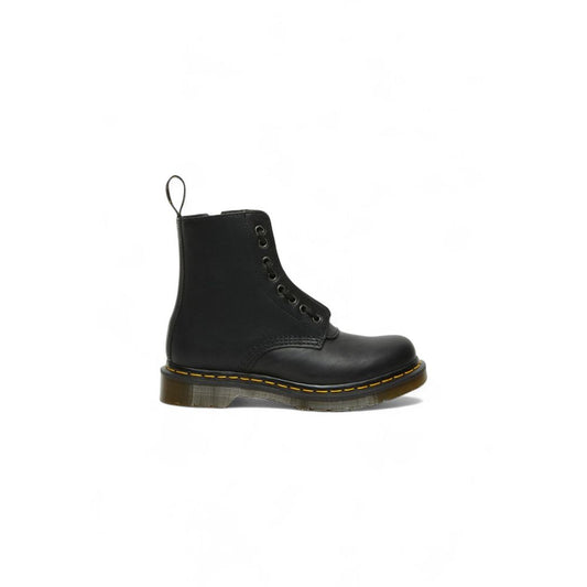 Stivali stringati in pelle nera Dr. Martens