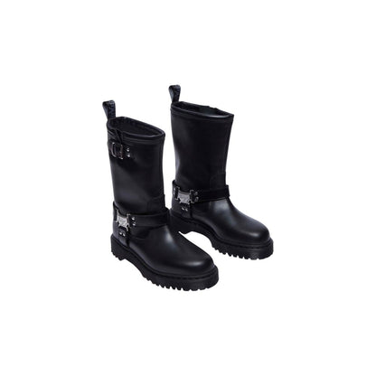 Dr. Martens Black Leather Lace-Up Boots