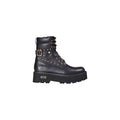 Bottes à lacets en cuir noir Cult