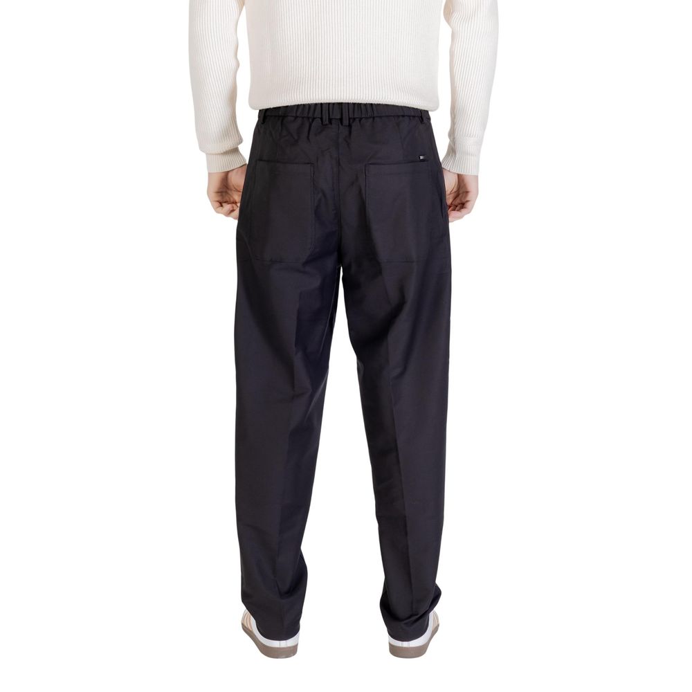Pantalon décontracté Gianni Lupo en coton noir