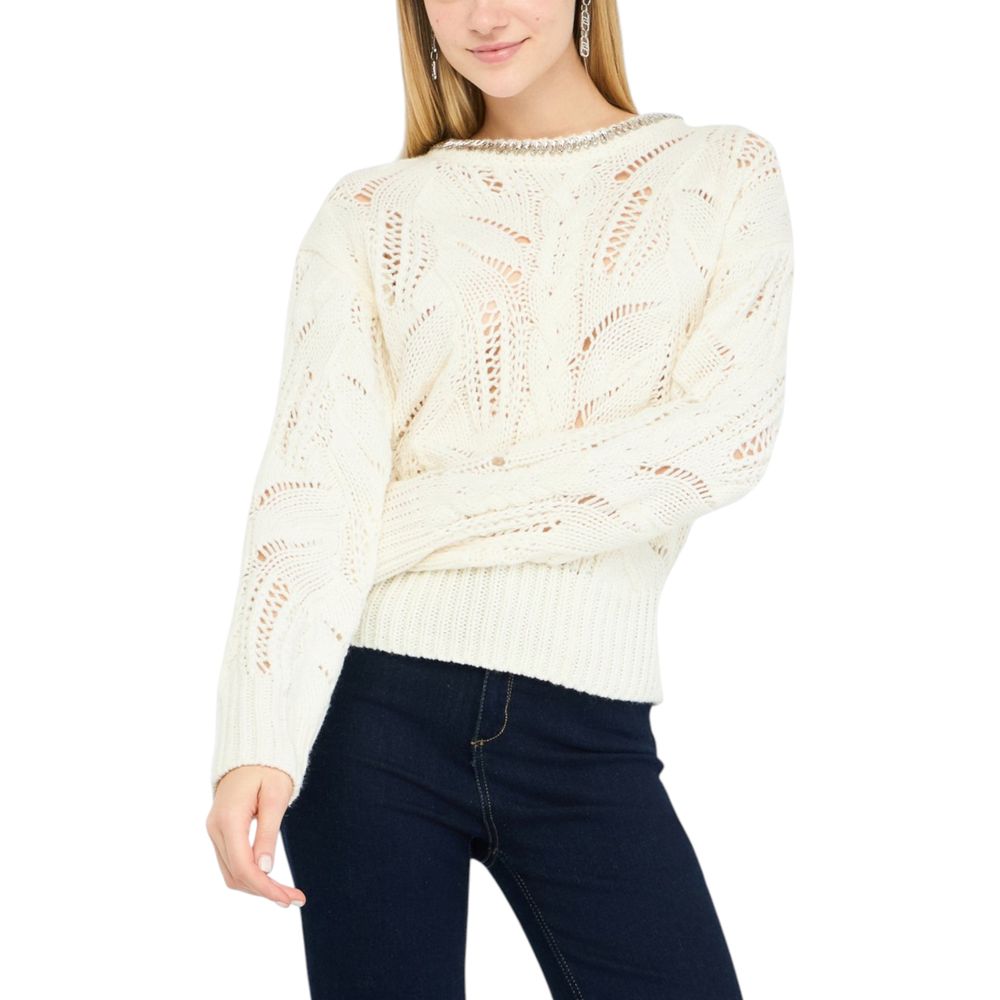 Sweat-shirt Liu Jo blanc en marabout