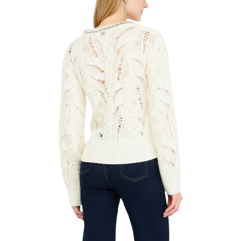 Sweat-shirt Liu Jo blanc en marabout