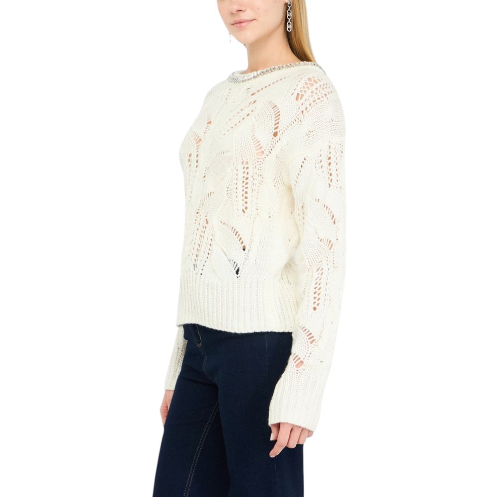 Sweat-shirt Liu Jo blanc en marabout