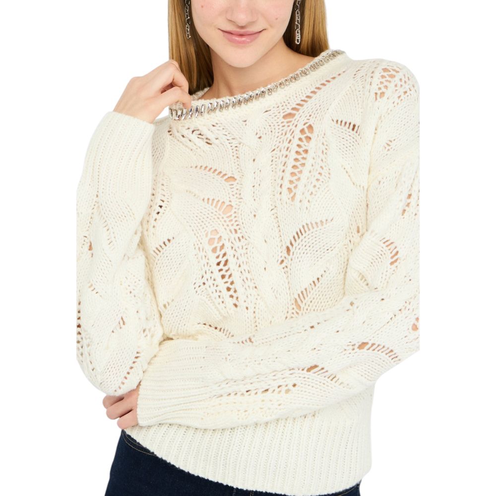 Sweat-shirt Liu Jo blanc en marabout