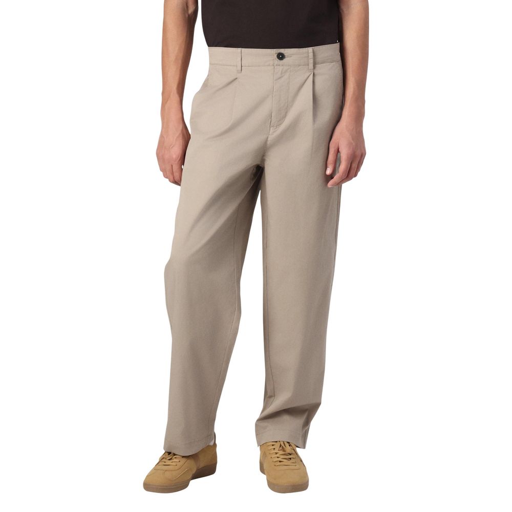 Pantalon décontracté en coton beige Only & Sons