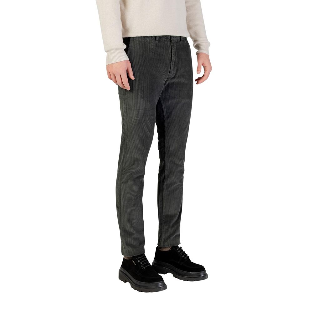 Pantalon décontracté en coton vert Borghese