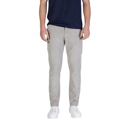 Pantaloni casual in cotone grigio Borghese