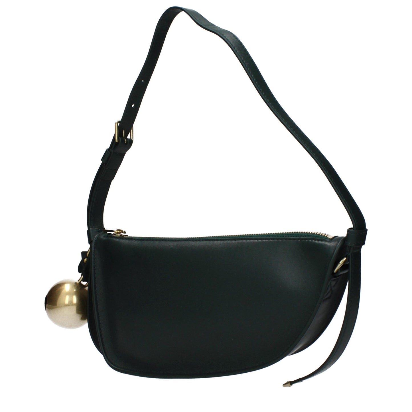 Borsa a tracolla in pelle verde Burberry