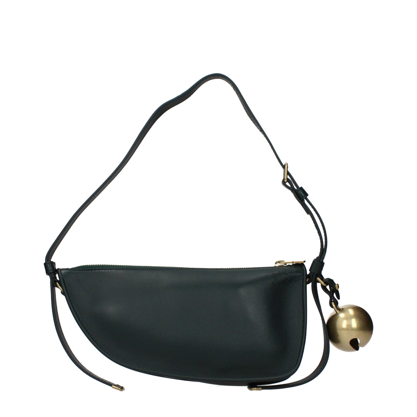 Borsa a tracolla in pelle verde Burberry