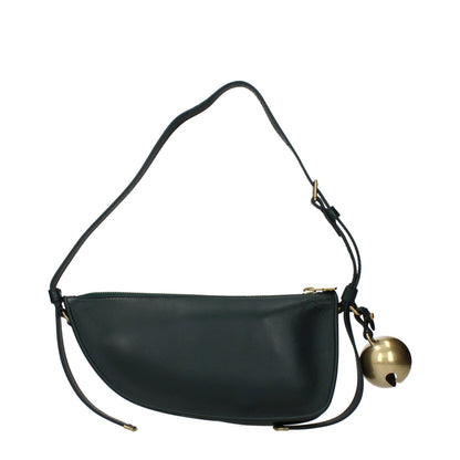 Borsa a tracolla in pelle verde Burberry