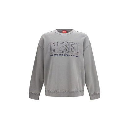 Felpa in cotone grigio Diesel