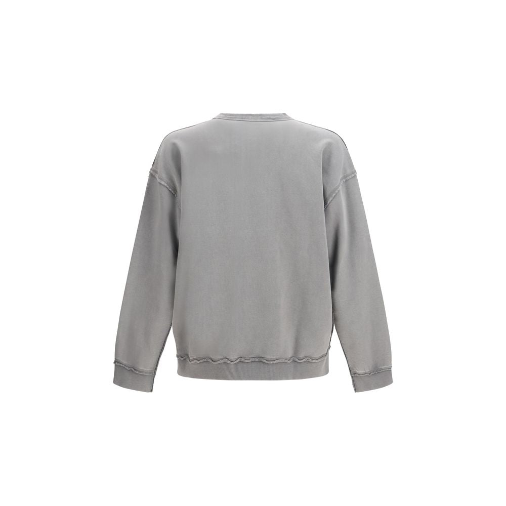 Felpa in cotone grigio Diesel