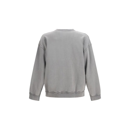 Felpa in cotone grigio Diesel