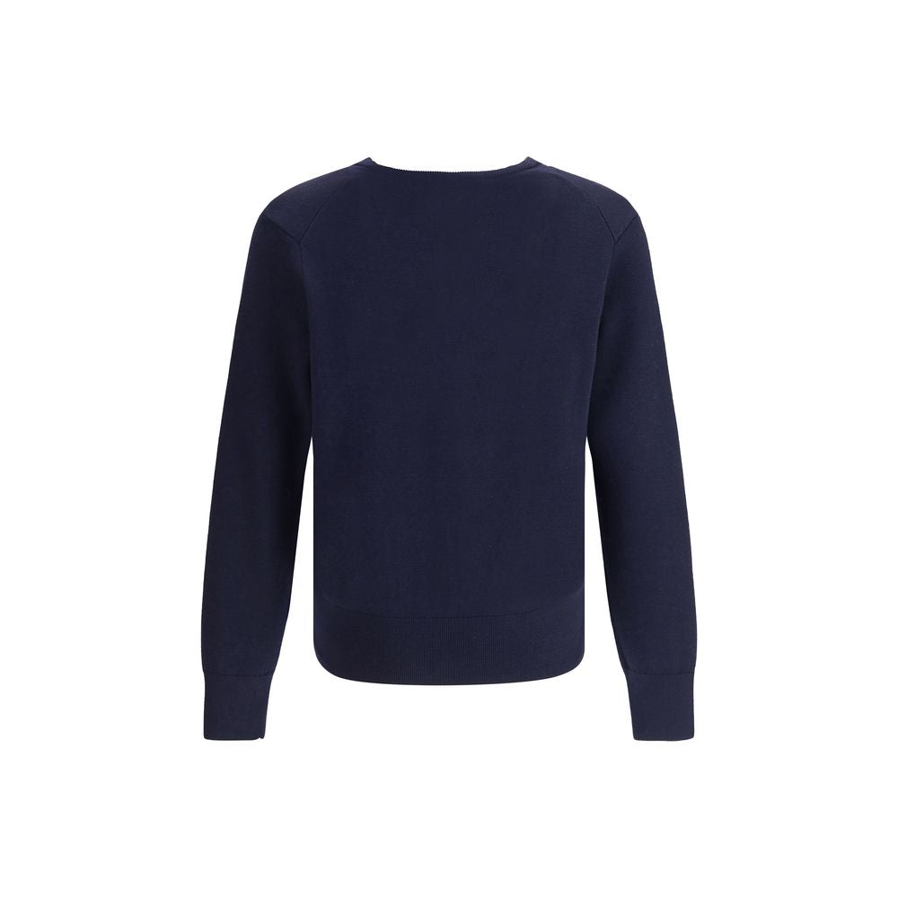Cardigan Ami Paris en laine bleue Oves Aries