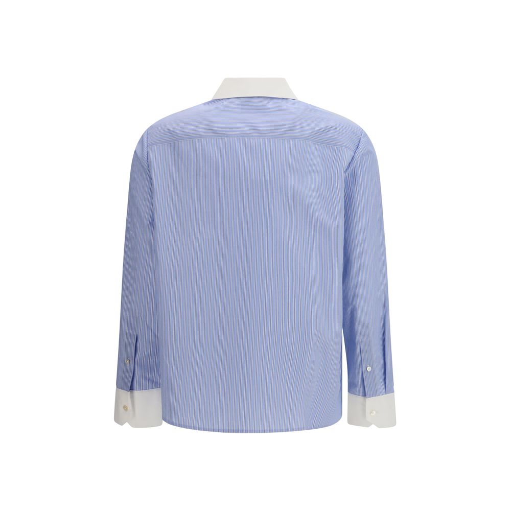 Chemise en coton à motifs bleue Tory Burch