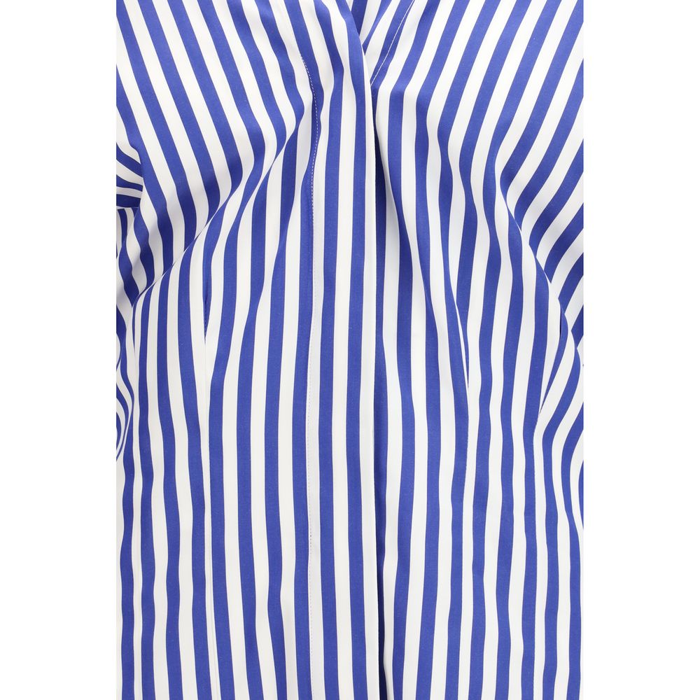 Chemise à motifs en coton bleu Givenchy