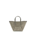 Sac porté épaule Brunello Cucinelli en cuir de veau beige Bos Taurus