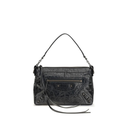 Borsa a Tracolla Balenciaga Nera in Agnello Ovis Aries Aries