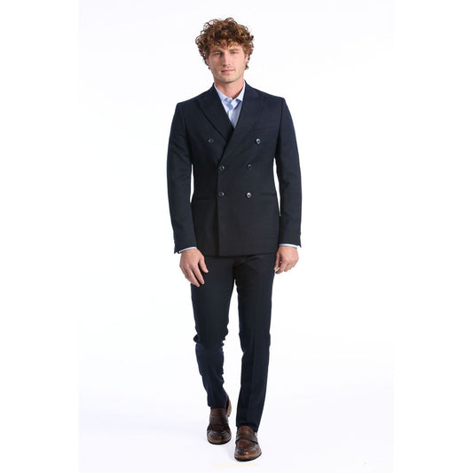 Abito due pezzi Baldinini Trend in lana blu
