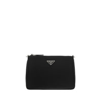 Sac bandoulière Prada en polyamide recyclé noir