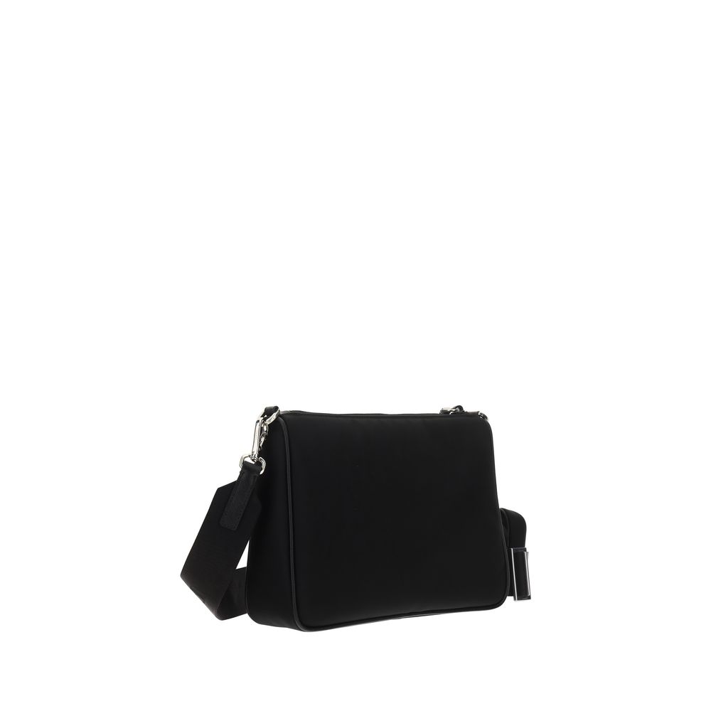 Sac bandoulière Prada en polyamide recyclé noir
