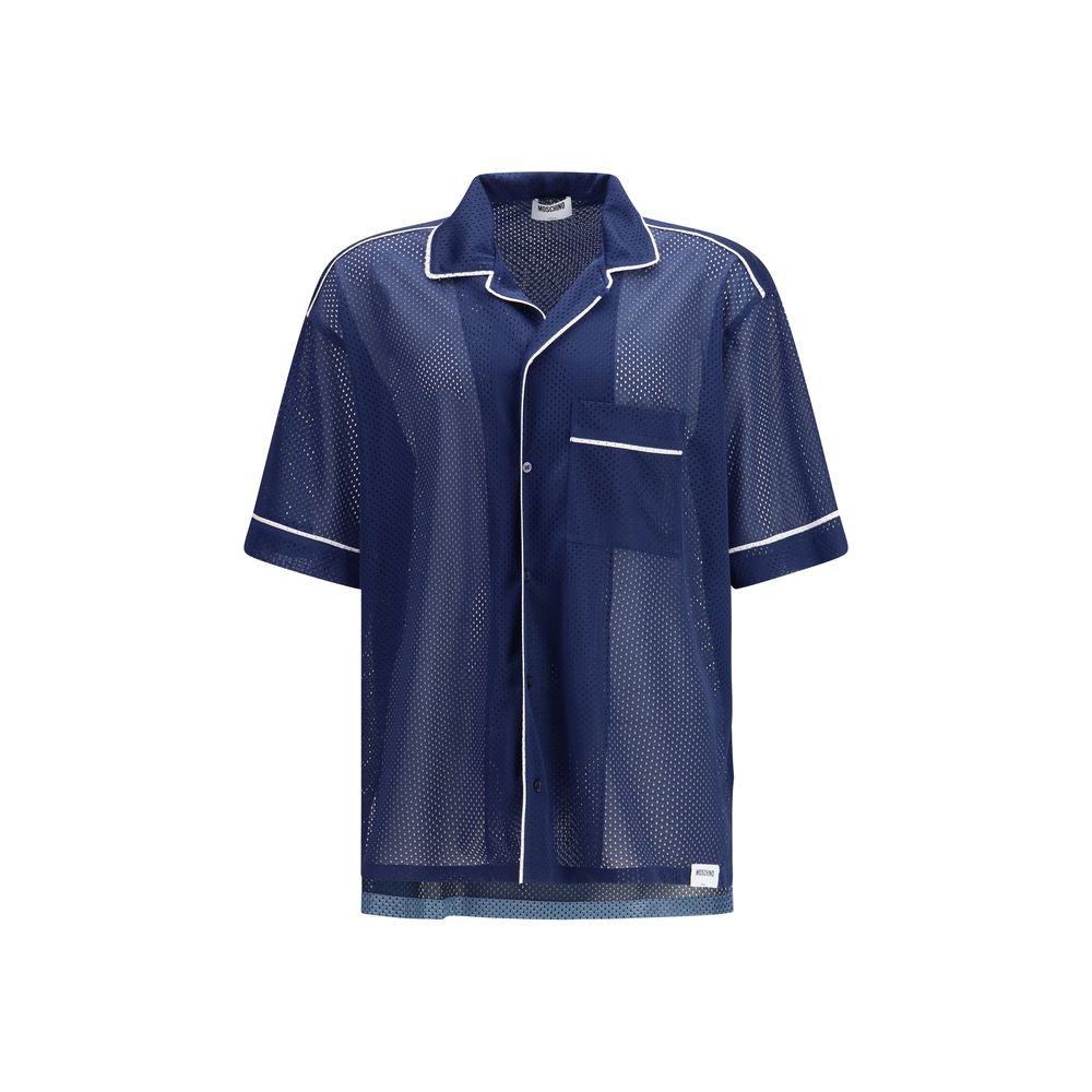 Moschino Tuta Sportiva Blu in Poliestere