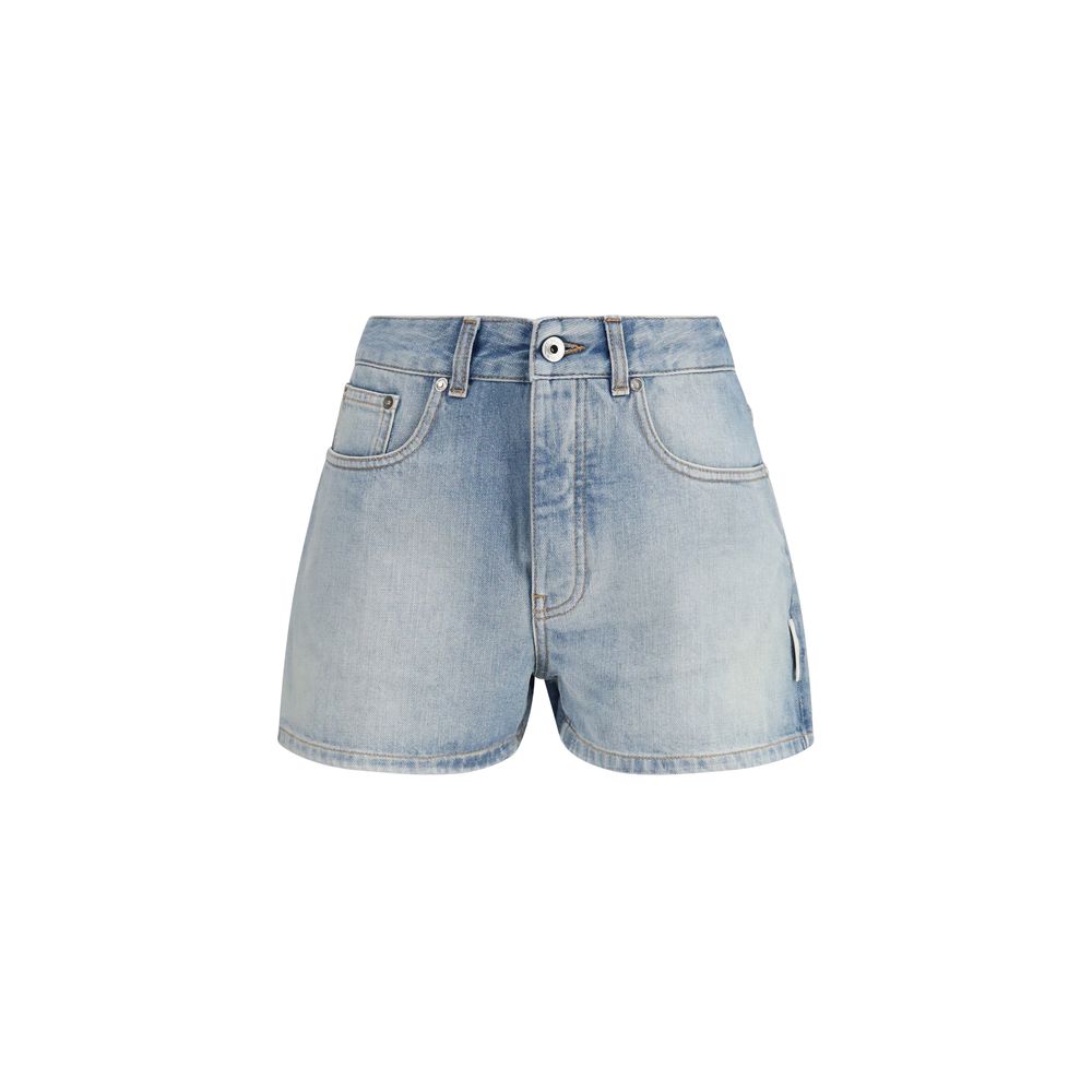 Shorts Bermudas en coton bleu Off-White
