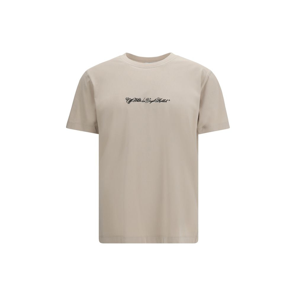 T-shirt en coton beige Off-White
