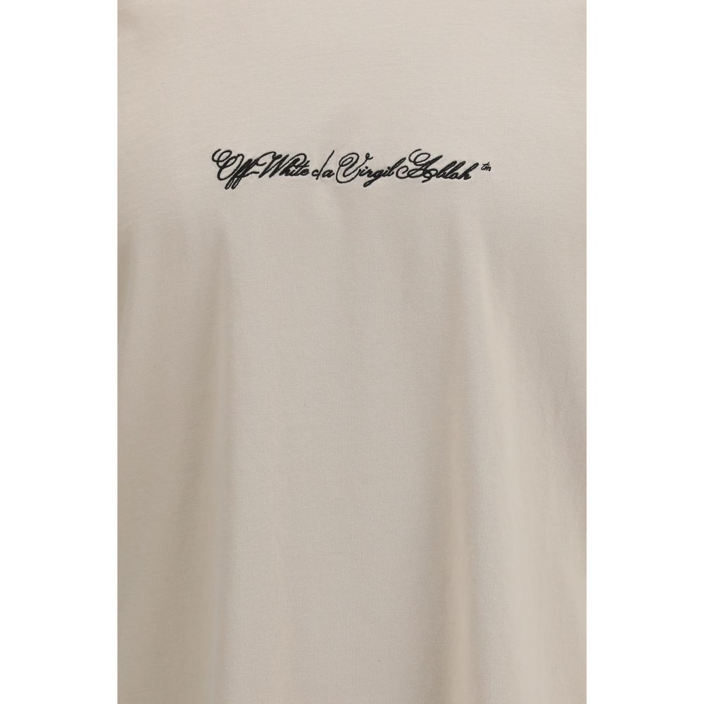 T-shirt en coton beige Off-White