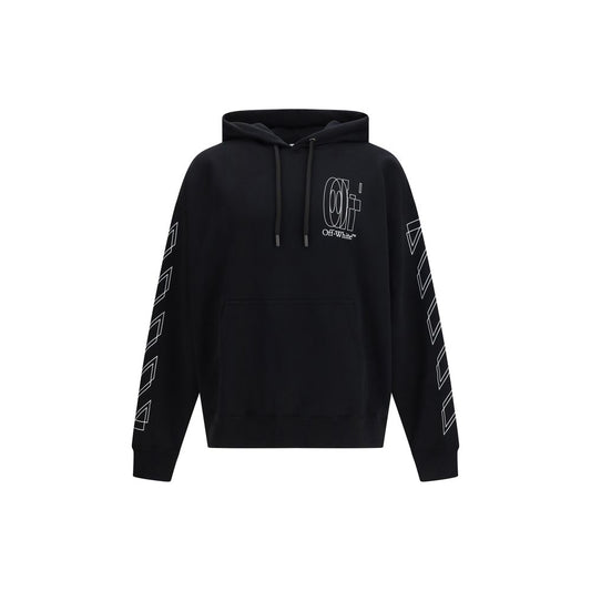 Felpa Off-White in cotone nera