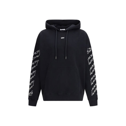 Felpa Off-White in cotone nera