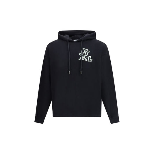 Felpa Off-White in cotone nera