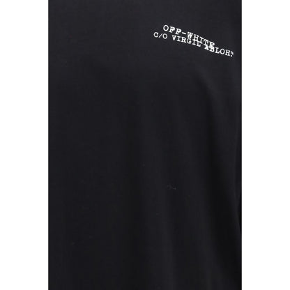 Off-White Cotone Nero Abbigliamento Sportivo