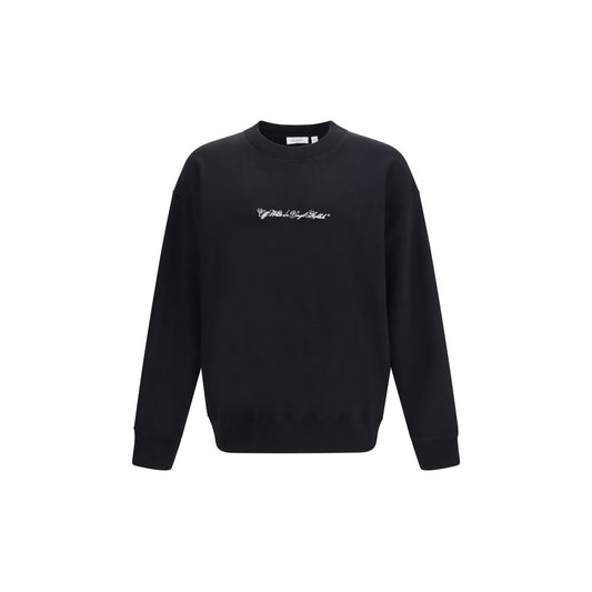 Felpa Off-White in cotone nera