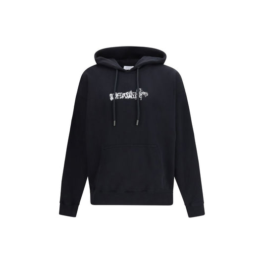 Felpa Off-White in cotone nera