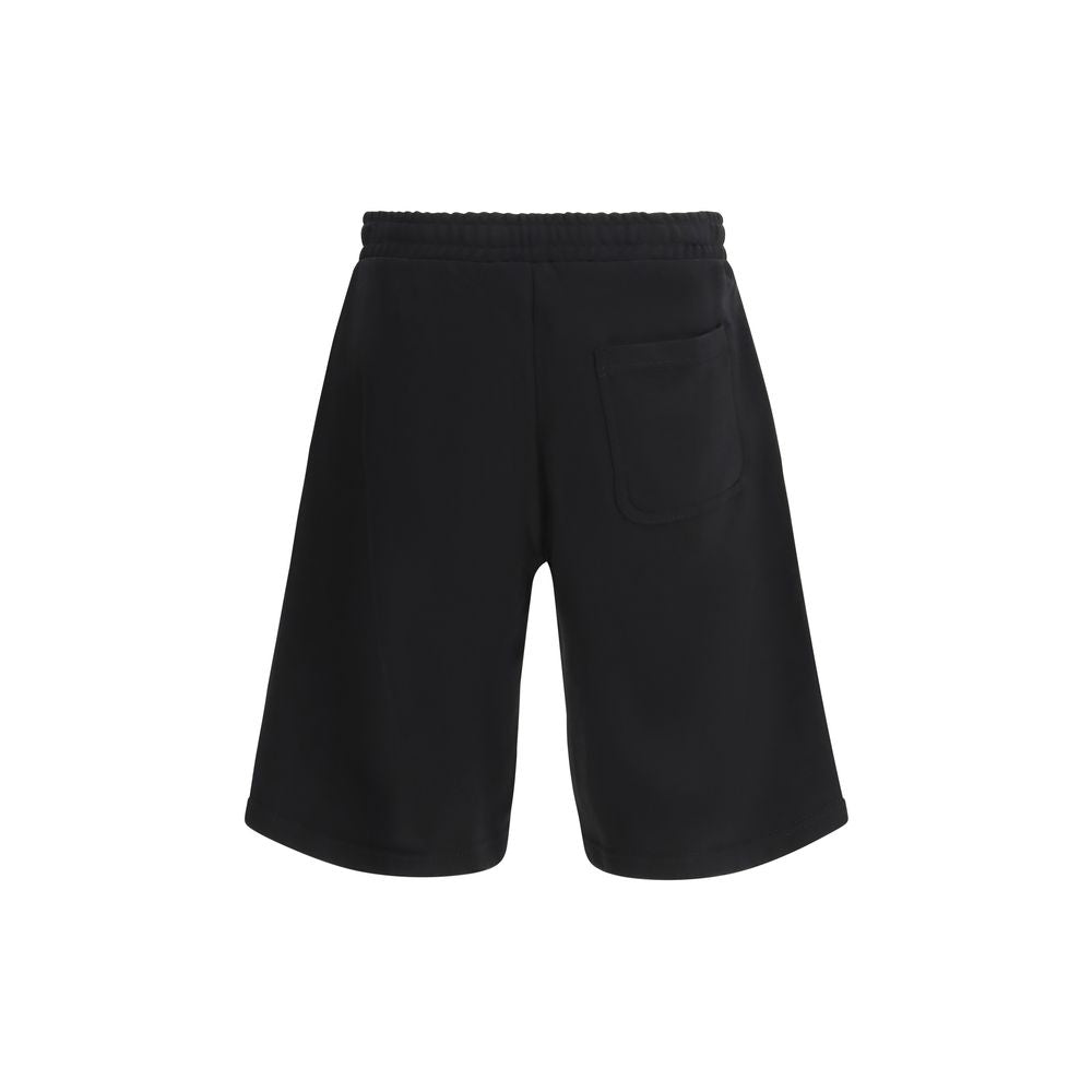 Shorts bermuda en coton noir Diesel