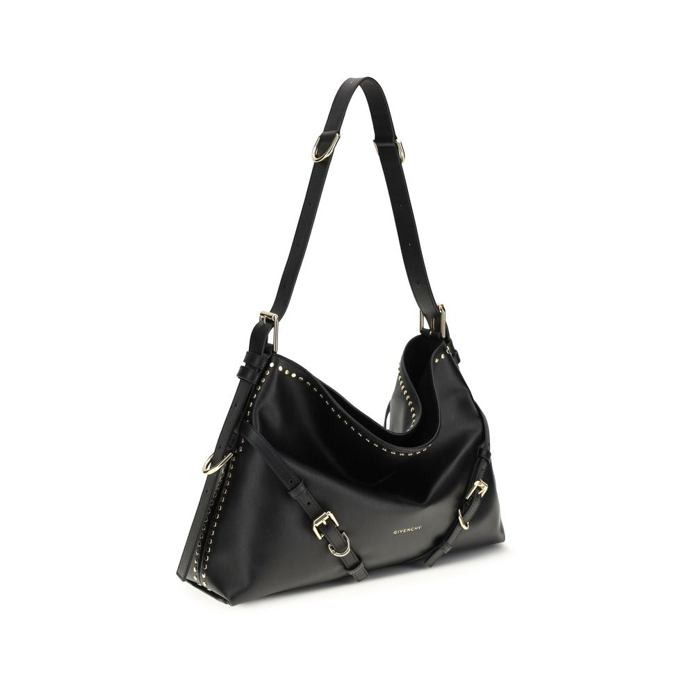 Borsa a tracolla Givenchy Bos Taurus in pelle di vitello nera