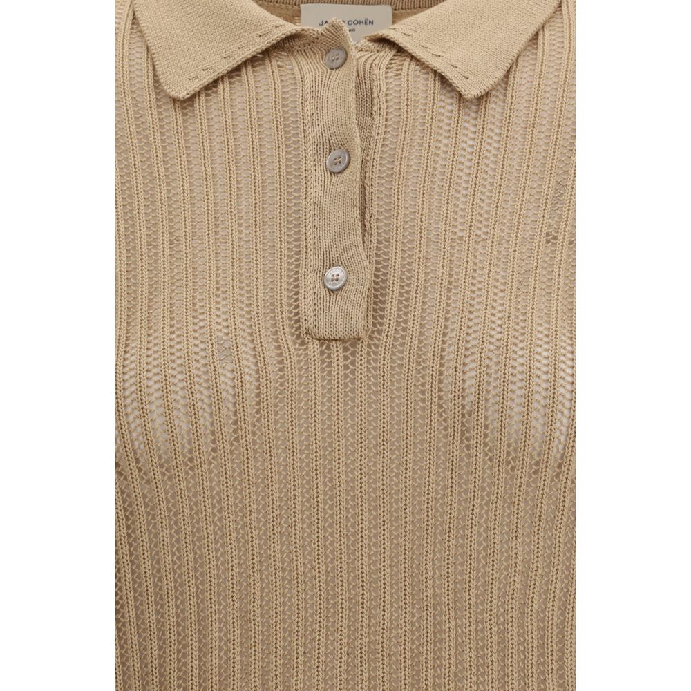 Polo Jacob Cohen en coton beige