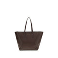 Sac porté épaule Brunello Cucinelli en veau marron Bos Taurus