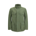 Barbour International Cappotto Bicolore in Cotone