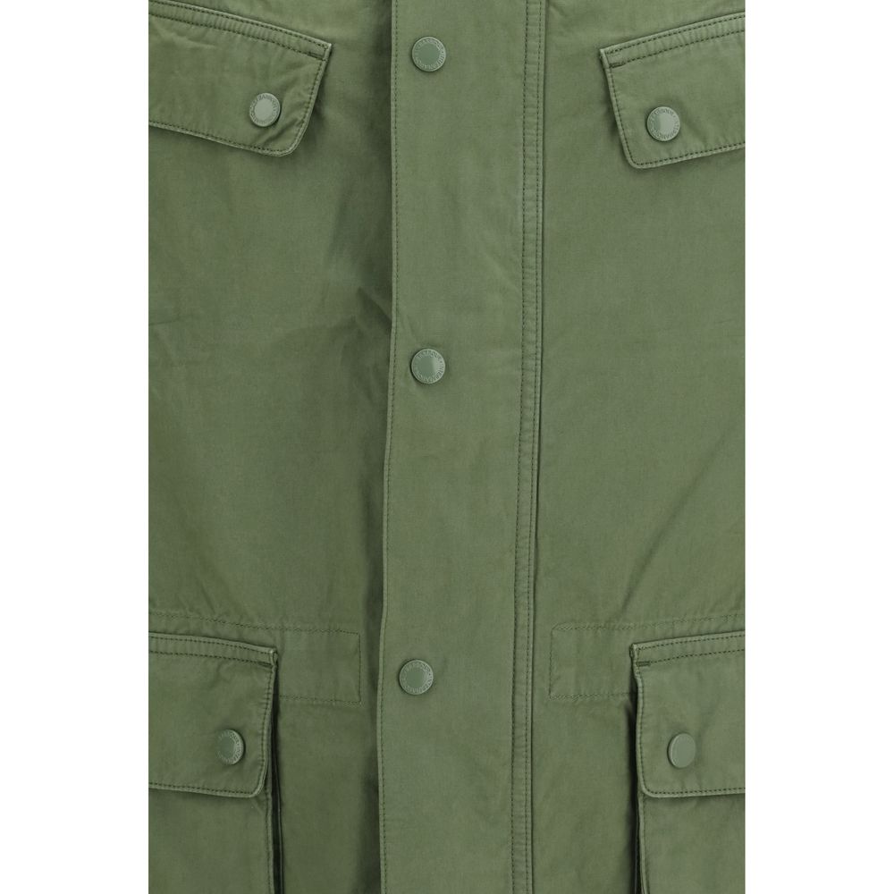Barbour International Cappotto Bicolore in Cotone