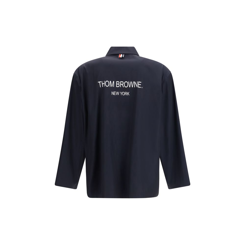 Giacca intera Thom Browne in poliestere blu