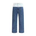 Marni Jean droit en coton bleu