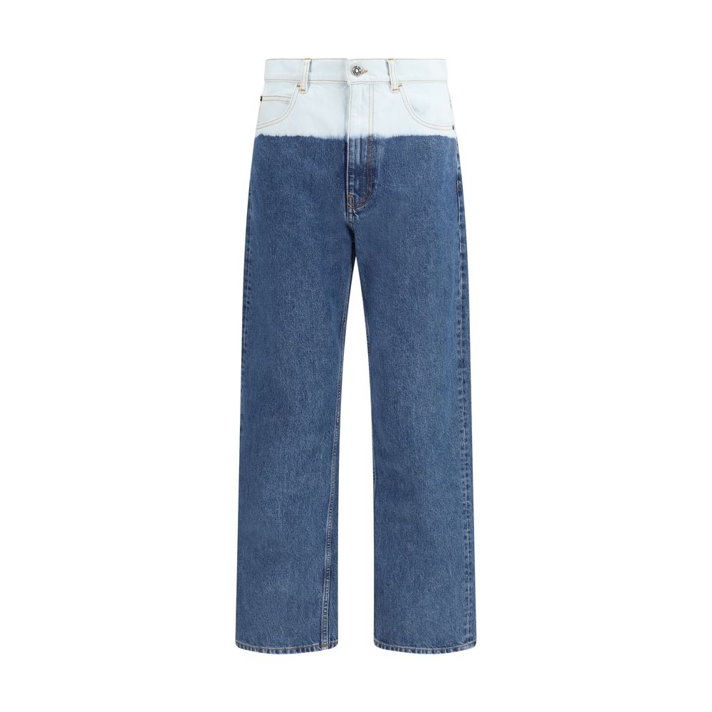 Jeans dritti Marni in cotone blu